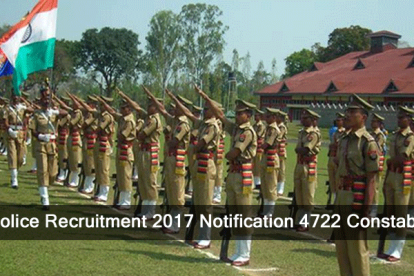 Delhi Police Recruitment 2017 Notification 4722 Constable Jobs